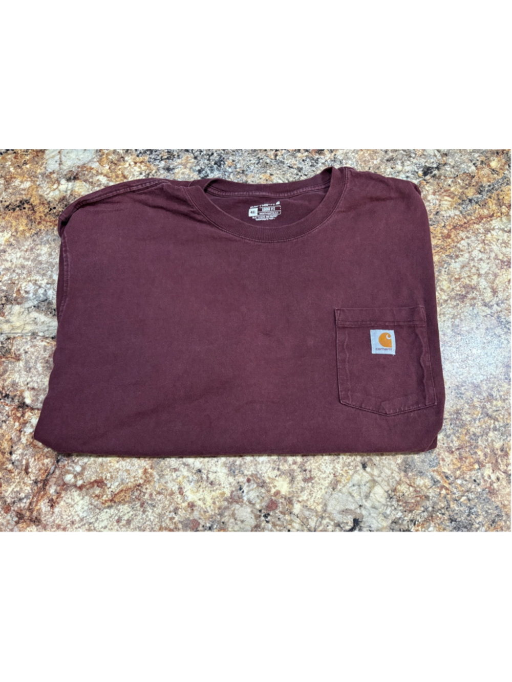 Carhartt Burgundy Pocket Tee 4XL